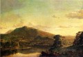 Figures in a New England Landscape scenery Hudson River Frederic Edwin Church